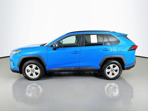 Blue Flame 2021 Toyota RAV4 Hybrid LE