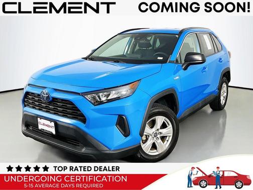 Blue Flame 2021 Toyota RAV4 Hybrid LE
