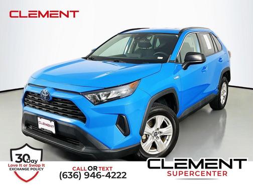 Blue Flame 2021 Toyota RAV4 Hybrid LE
