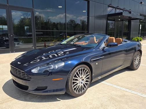 Blue 2009 Aston Martin DB9 Volante