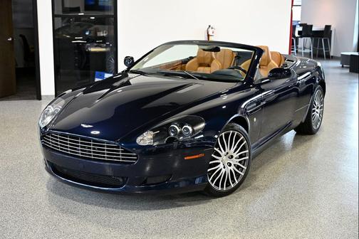 Blue 2009 Aston Martin DB9 Volante