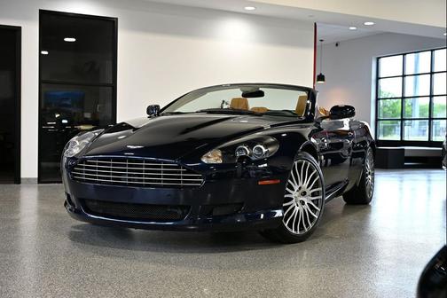 Blue 2009 Aston Martin DB9 Volante