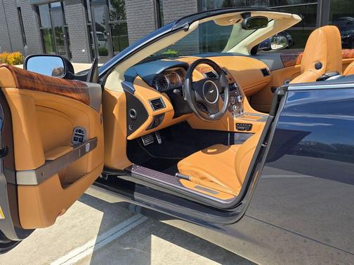 Blue 2009 Aston Martin DB9 Volante