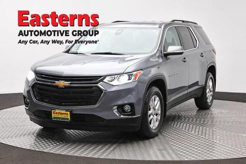 Satin Steel Metallic 2021 Chevrolet Traverse LT Cloth