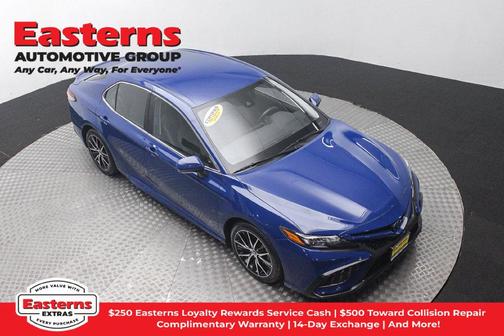 Reservoir Blue 2024 Toyota Camry Hybrid SE
