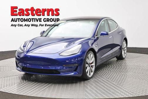 Deep Blue Metallic 2018 Tesla Model 3 Long Range