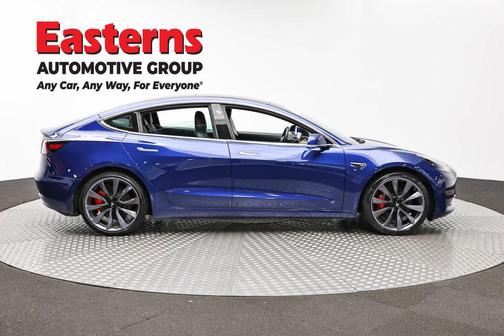 Blue 2020 Tesla Model 3 Performance