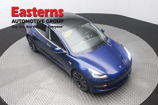 Blue 2020 Tesla Model 3 Performance