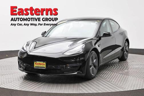 Solid Black 2021 Tesla Model 3 Standard Range Plus
