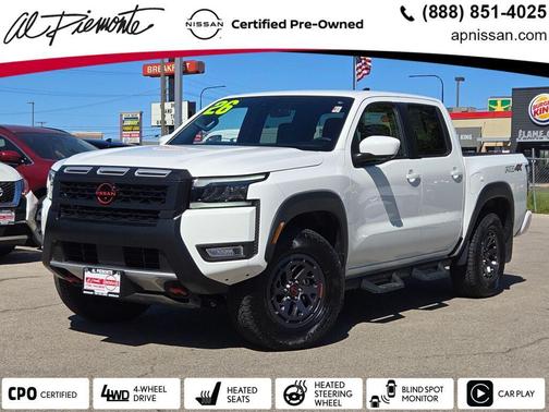 Glacier White 2026 Nissan Frontier PRO-4X