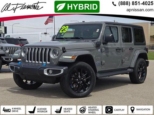Sting-Gray Clearcoat 2023 Jeep Wrangler 4xe Sahara