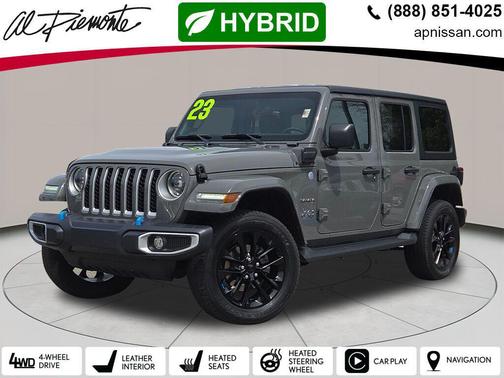 Sting-Gray Clearcoat 2023 Jeep Wrangler 4xe Sahara