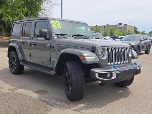Sting-Gray Clearcoat 2023 Jeep Wrangler 4xe Sahara