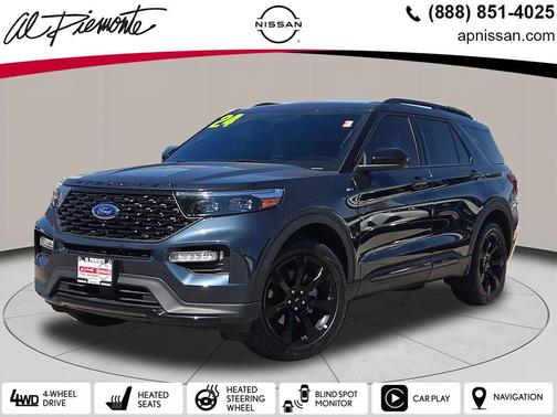 Stone Blue Metallic 2024 Ford Explorer ST-Line