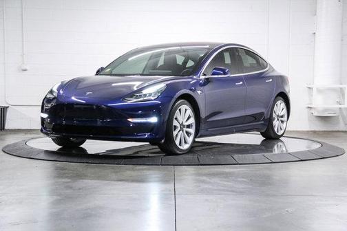 Blue 2018 Tesla Model 3