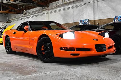 Orange 2003 Chevrolet Corvette Base