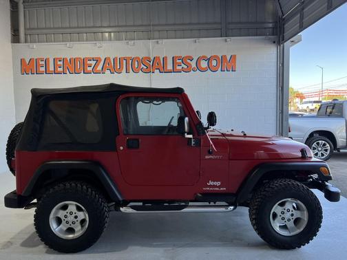 Red 2003 Jeep Wrangler Sport