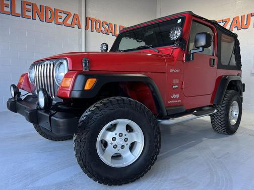 Red 2003 Jeep Wrangler Sport