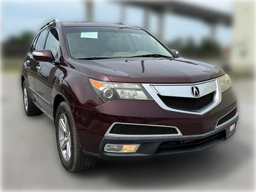 Dark Cherry Pearl 2010 Acura MDX 3.7L Technology