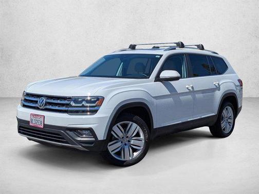 Pure White 2019 Volkswagen Atlas 3.6L SE w/Technology