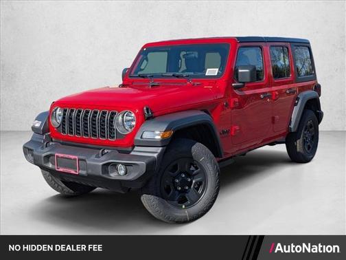 Firecracker Red Clearcoat 2026 Jeep Wrangler Sport