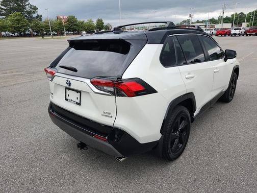Blizzard Pearl w/Midnight Black Roof 2020 Toyota RAV4 Hybrid SE