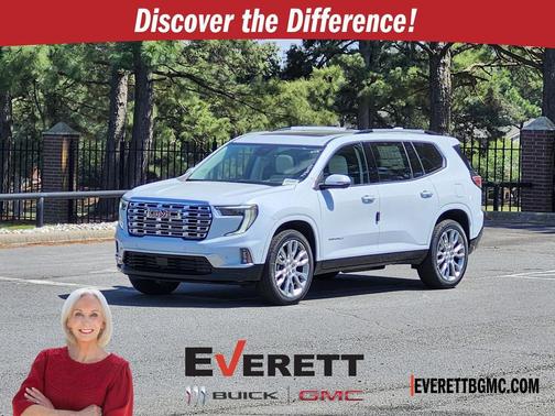 Glacier White Tricoat 2026 GMC Acadia Denali