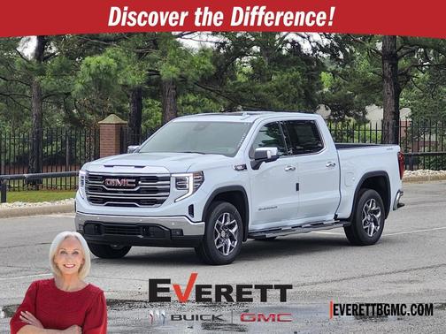 Glacier White Tricoat 2026 GMC Sierra 1500 SLT