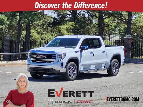 Glacier White Tricoat 2026 GMC Sierra 1500 SLT