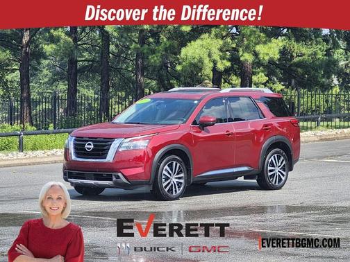 Scarlet Ember Tintcoat 2025 Nissan Pathfinder Platinum 4WD