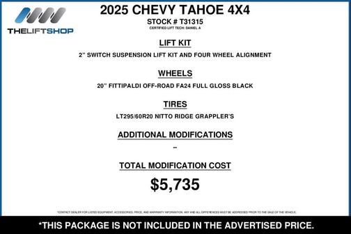 2025 Chevrolet Tahoe RST