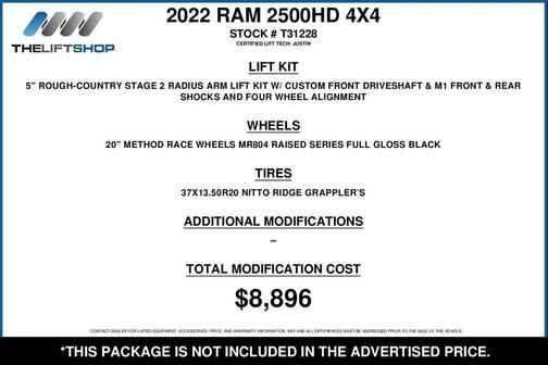 2022 RAM 2500 Laramie Crew Cab 4x4 6'4' Box