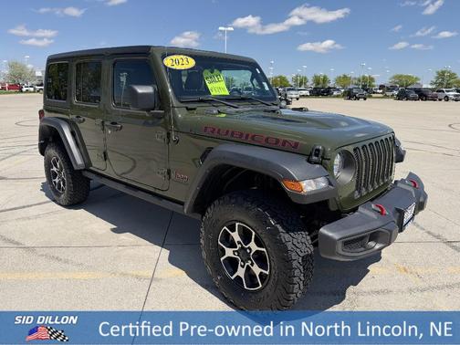 Sarge Green Clearcoat 2023 Jeep Wrangler Rubicon