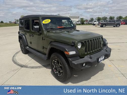 Sarge Green Clearcoat 2021 Jeep Wrangler Unlimited Sport