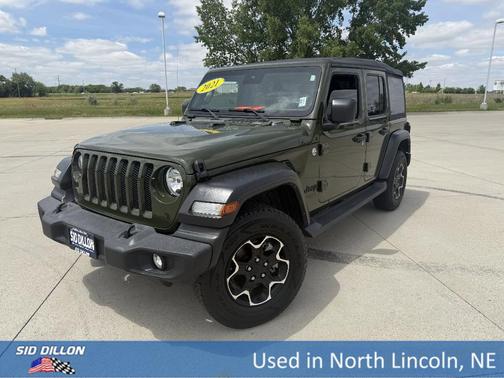 Sarge Green Clearcoat 2021 Jeep Wrangler Unlimited Sport