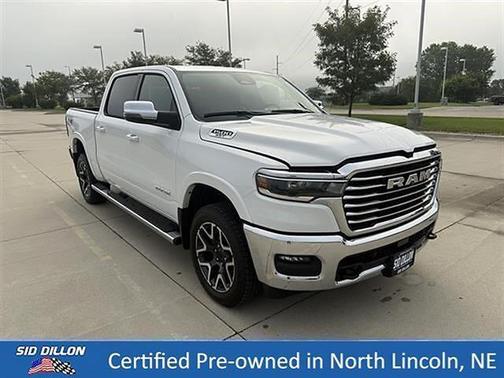Bright White Clearcoat 2025 RAM 1500 Laramie
