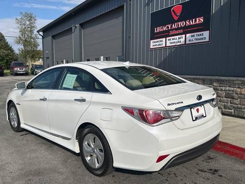 Diamond White Pearl 2015 Hyundai SONATA Hybrid Base
