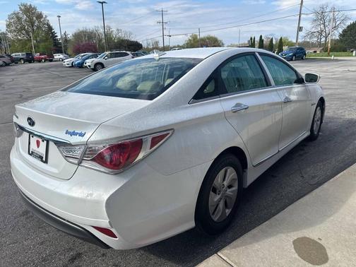 Diamond White Pearl 2015 Hyundai SONATA Hybrid Base