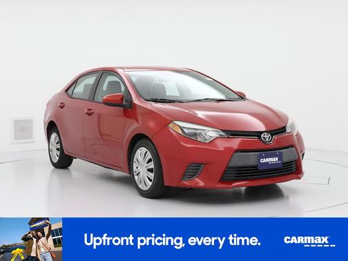 Red 2016 Toyota Corolla LE