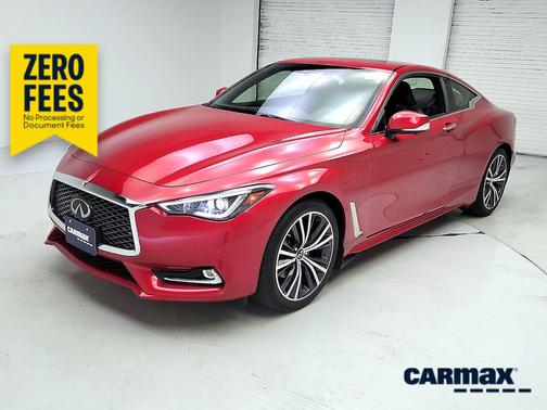 Red 2022 INFINITI Q60 Luxe