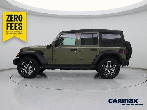Green 2025 Jeep Wrangler 4xe Sport S