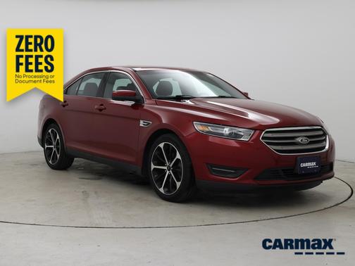 Red 2016 Ford Taurus SEL