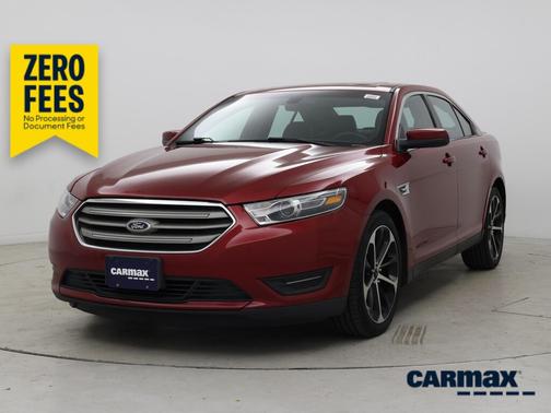 Red 2016 Ford Taurus SEL
