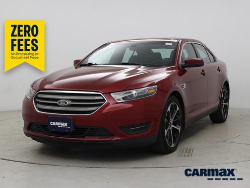 Red 2016 Ford Taurus SEL