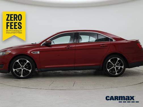 Red 2016 Ford Taurus SEL