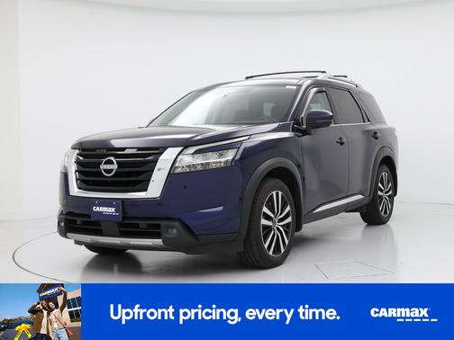 Blue 2024 Nissan Pathfinder Platinum