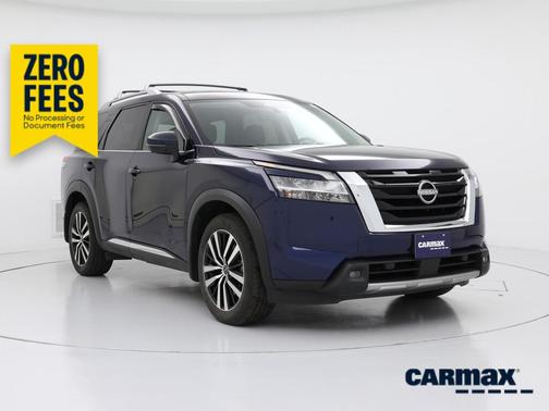 Blue 2024 Nissan Pathfinder Platinum