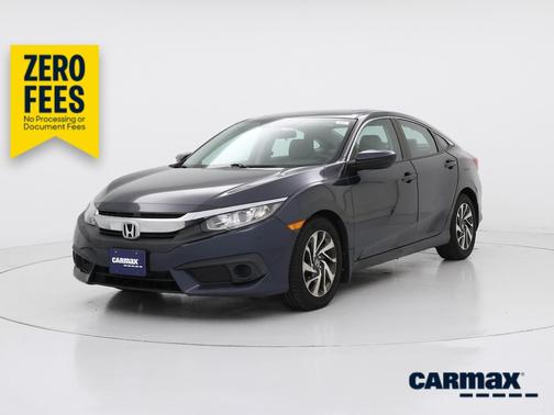 Blue 2017 Honda Civic EX