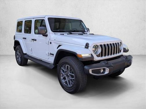 Bright White Clearcoat 2025 Jeep Wrangler 4-Door Sahara 4x4