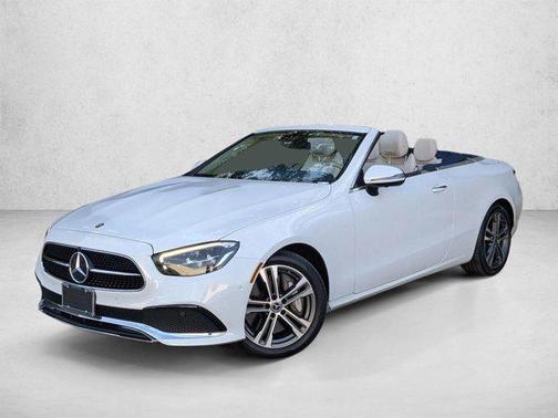 Moonlight White 2023 Mercedes-Benz E-Class 4MATIC